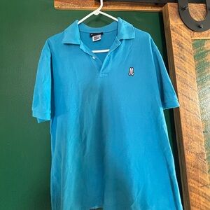 PSYCHO BUNNY Men Pique Polo Shirt 5 M Medium